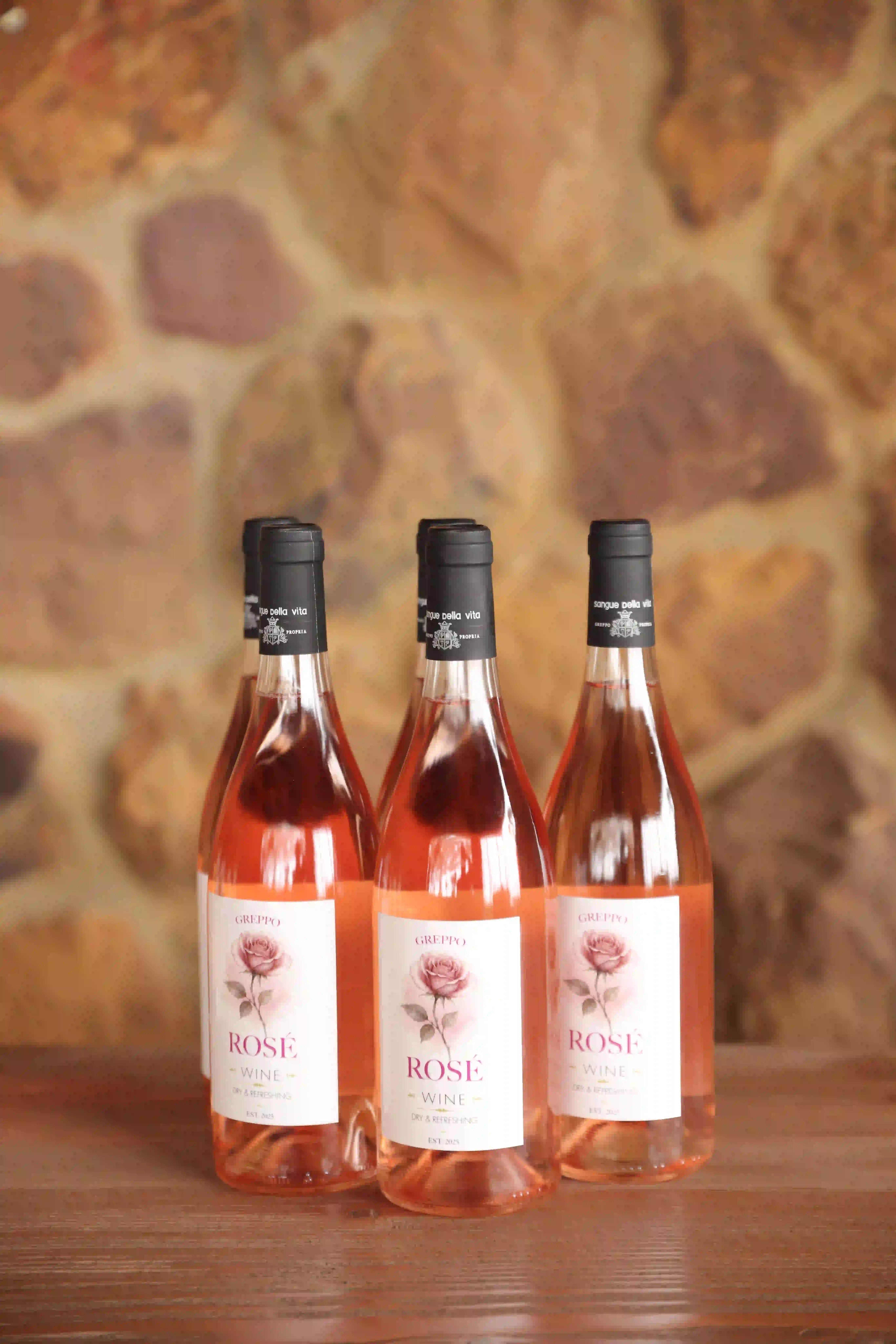 Rosé bottle